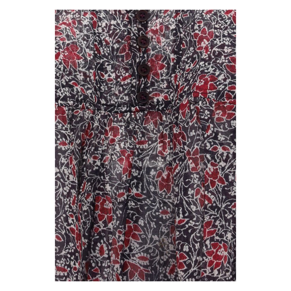 Isabel Marant Étoile Purple Cotton Pattern Shirt