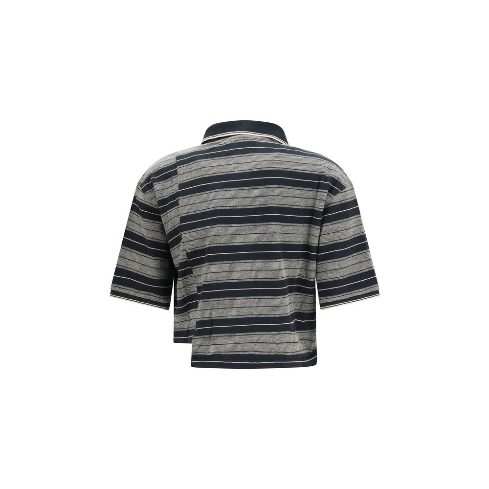 Isabel Marant Étoile Black Cotton Polo Shirt