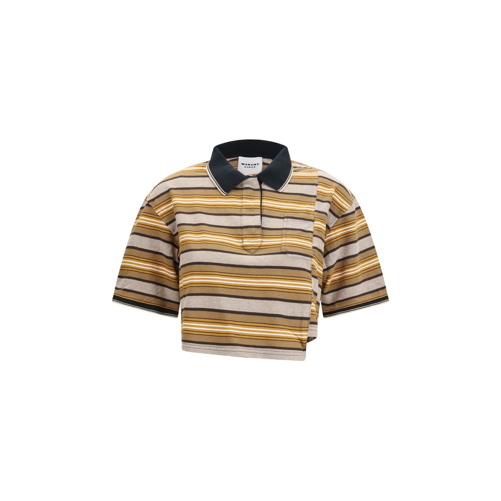 Isabel Marant Étoile Beige Cotton Polo Shirt