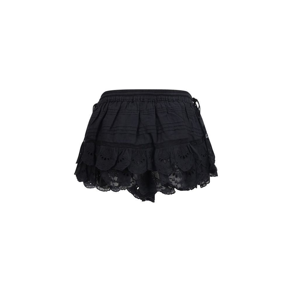 Isabel Marant Étoile Black Cotton Bermuda Shorts