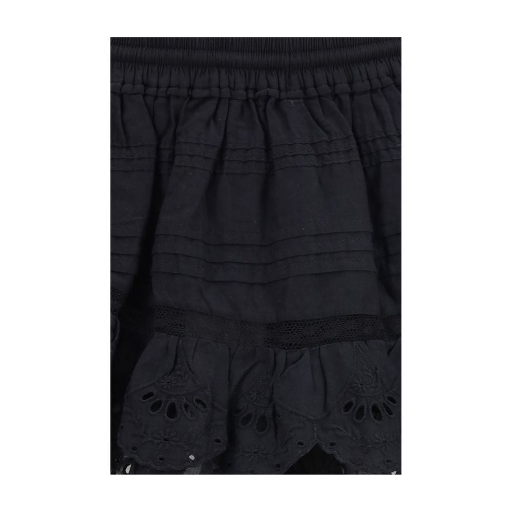 Isabel Marant Étoile Black Cotton Bermuda Shorts