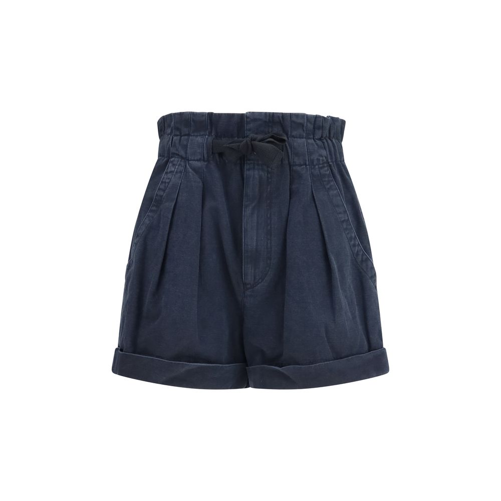 Isabel Marant Étoile Black Cotton Bermuda Shorts