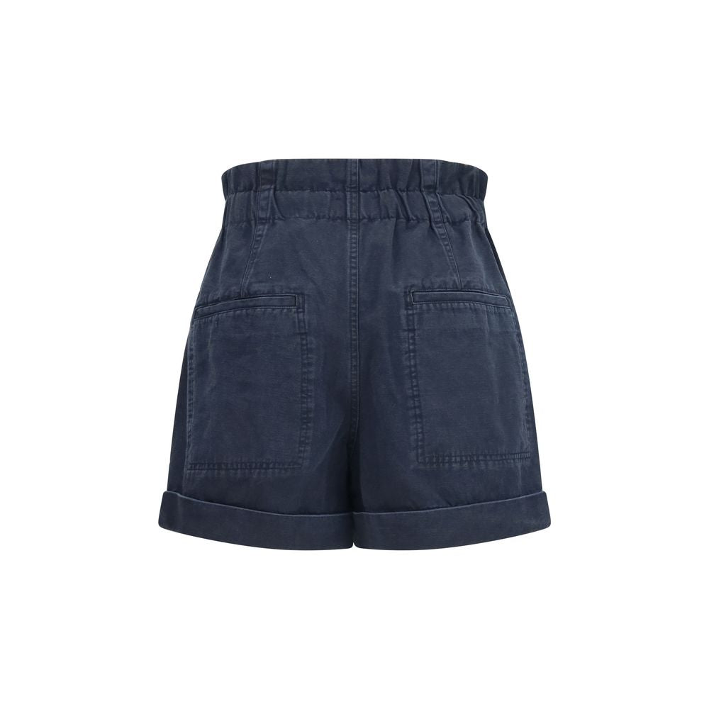 Isabel Marant Étoile Black Cotton Bermuda Shorts