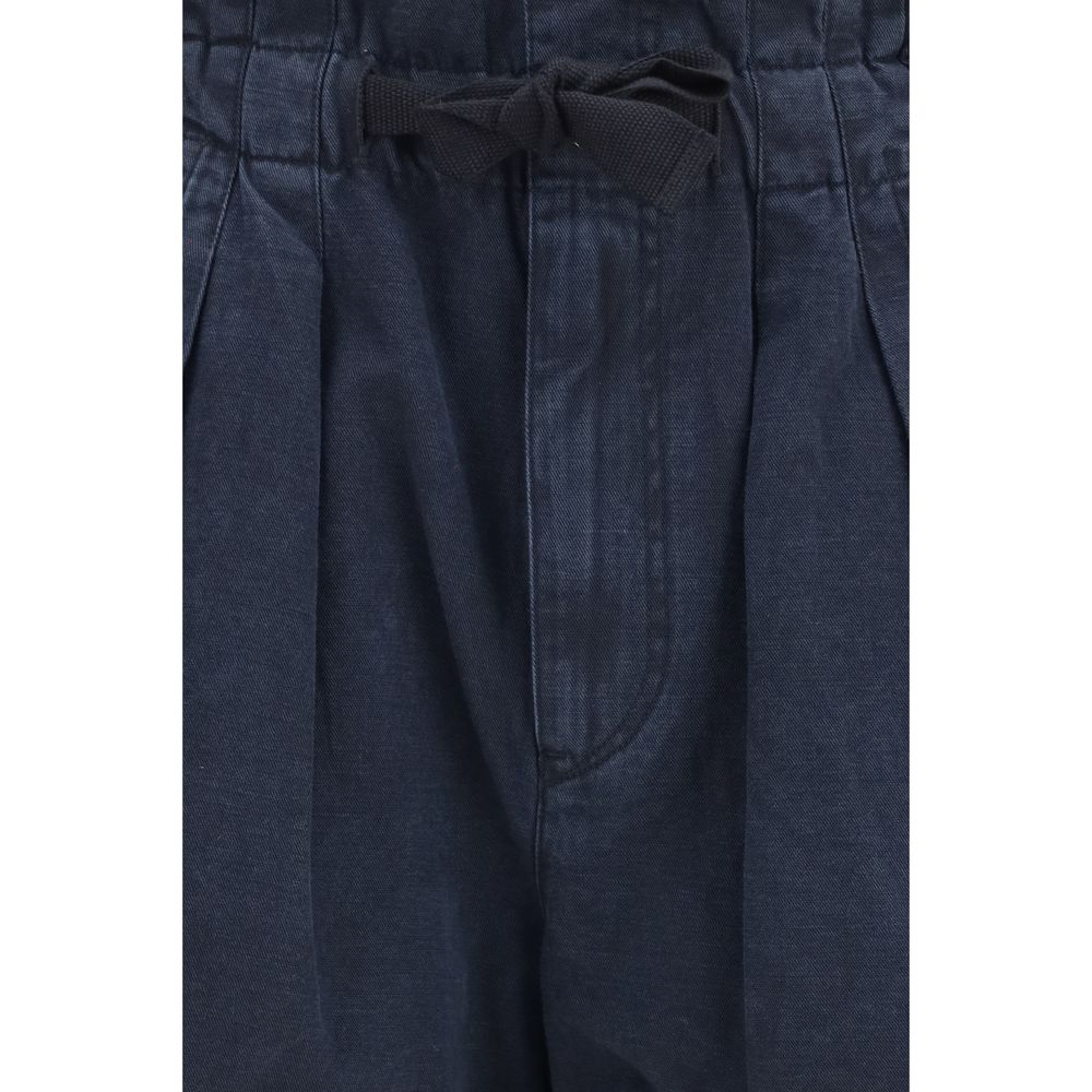 Isabel Marant Étoile Black Cotton Bermuda Shorts