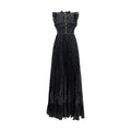 Self-Portrait Black Polyester Casual Dress