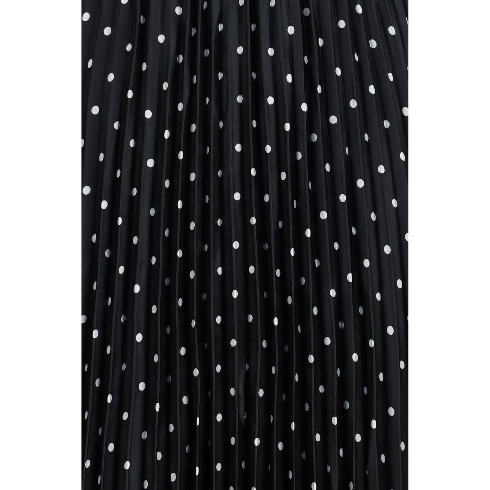 Self-Portrait Black Polyester Casual Dress