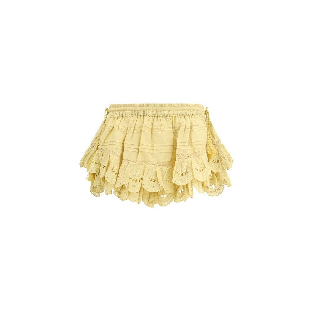 Isabel Marant Étoile Bicolor Cotton Bermuda Shorts