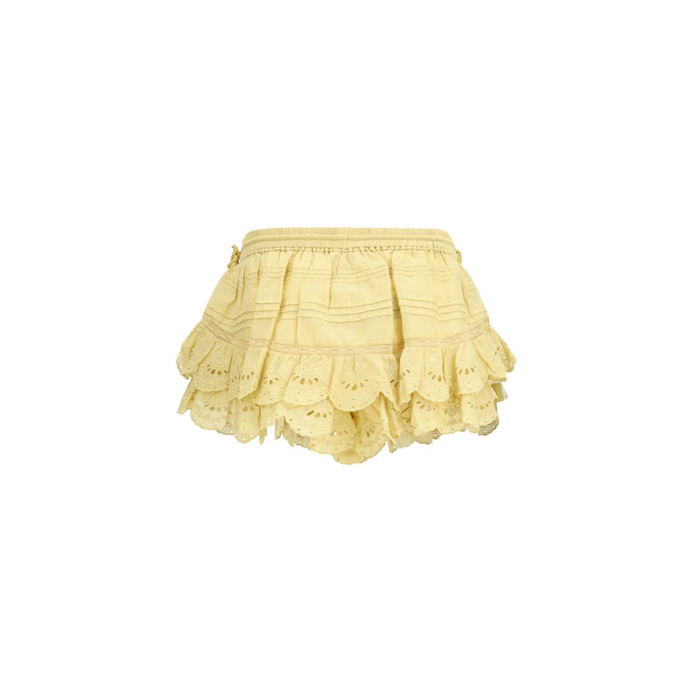 Isabel Marant Étoile Bicolor Cotton Bermuda Shorts