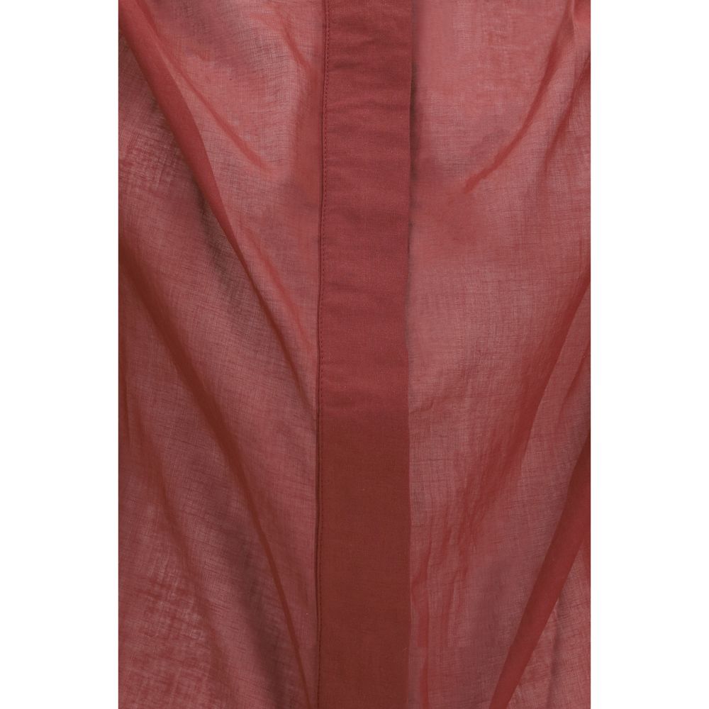 The Andamane Bordeaux Cotton Shirt