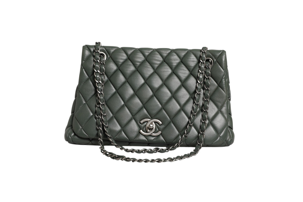Chanel Quilted Lambskin Leather New Bubble Flap Bag