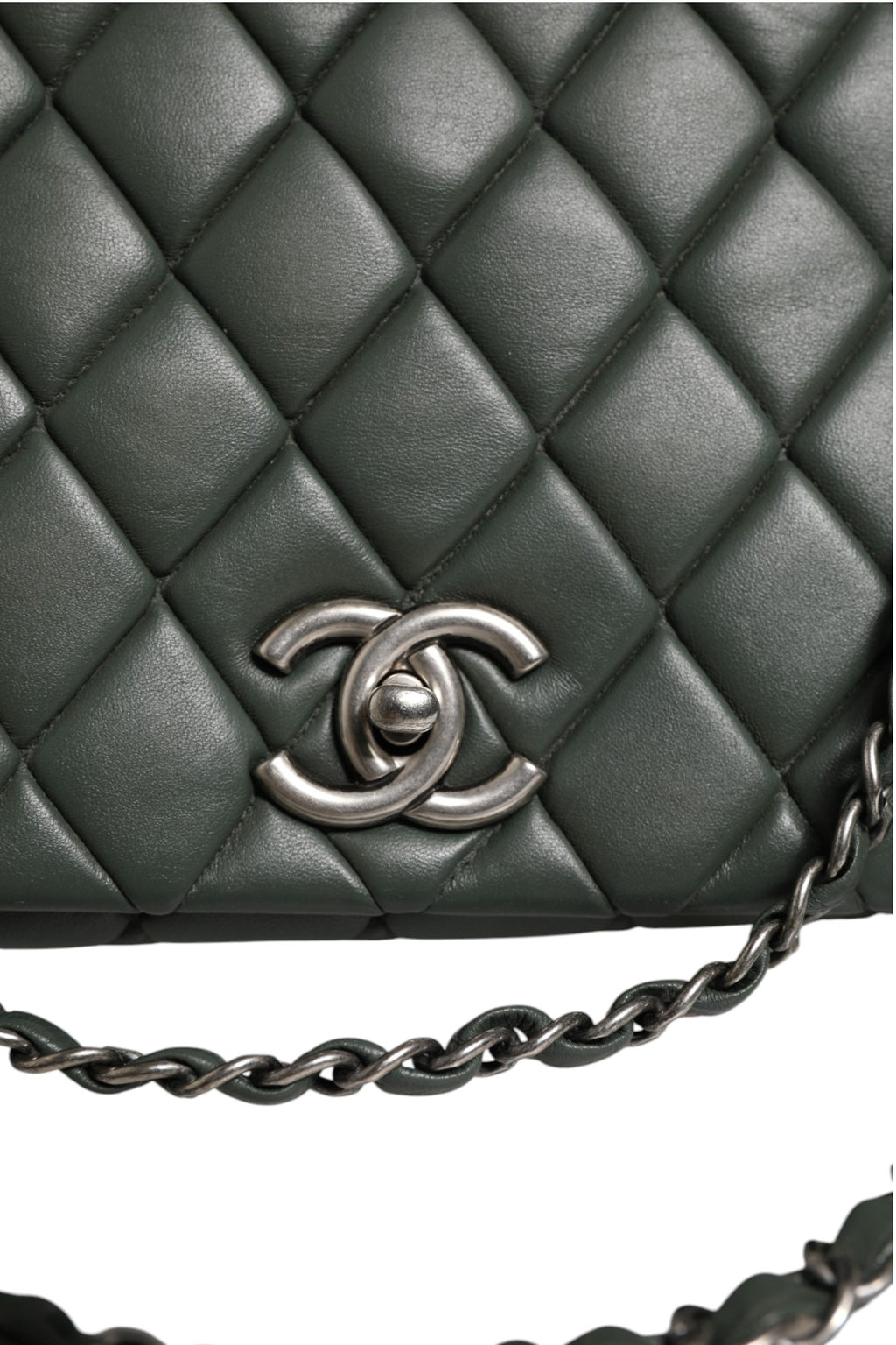 Chanel Quilted Lambskin Leather New Bubble Flap Bag