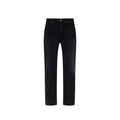 Saint Laurent Black Cotton Straight-Leg Jeans