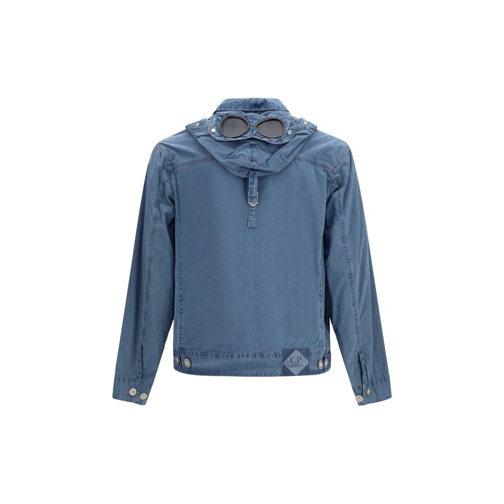 C.P. Company Blue Cotton Full-Length Jacket
