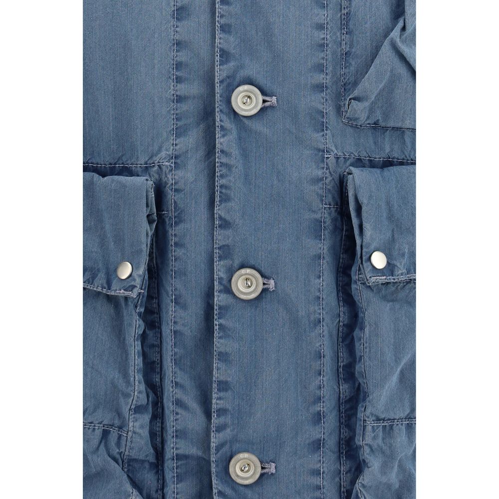 C.P. Company Blue Cotton Full-Length Jacket