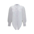 Charo Ruiz White Cotton Blouse