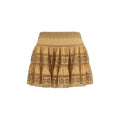 Charo Ruiz Brown Cotton Mini Skirt