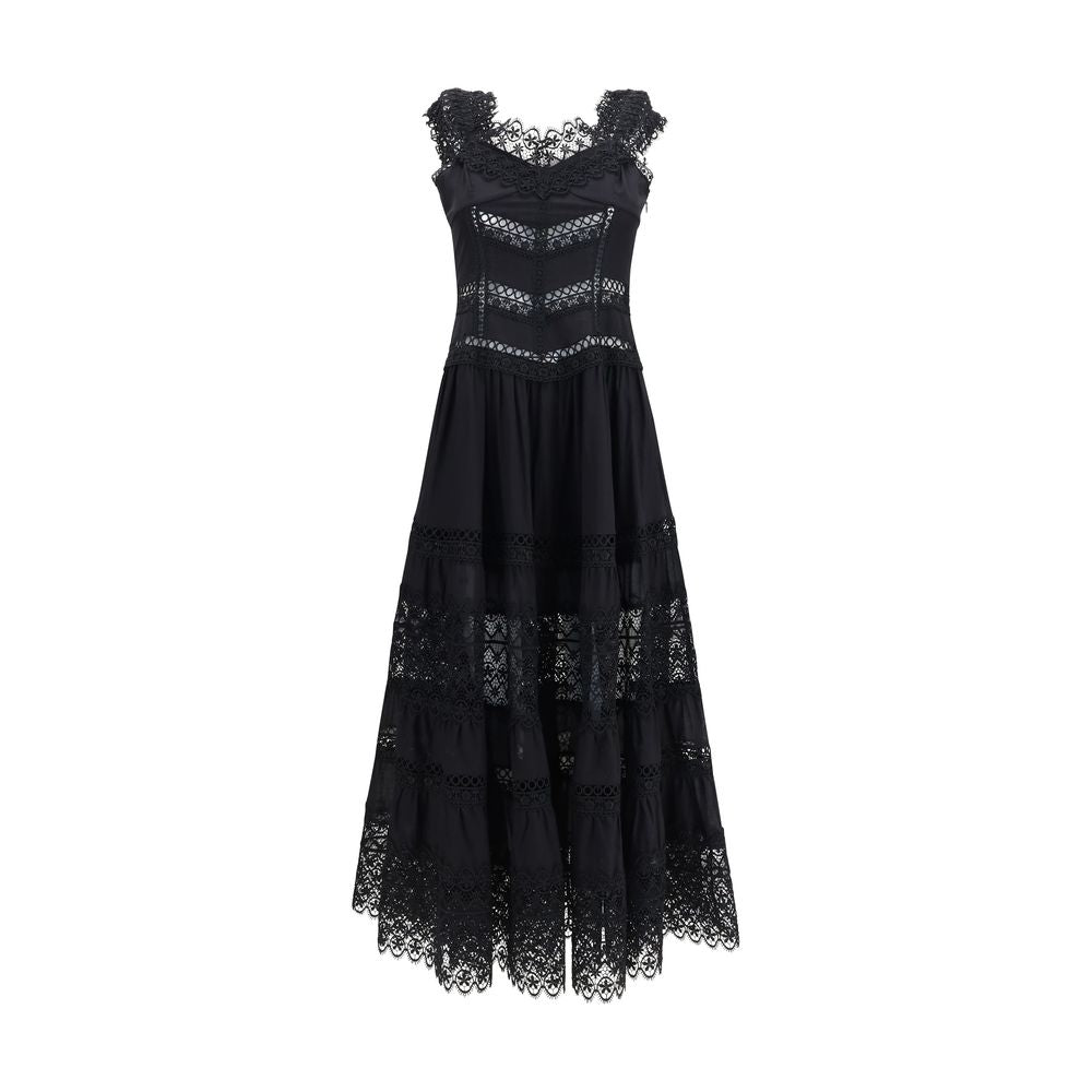 Charo Ruiz Black Cotton Casual Dress