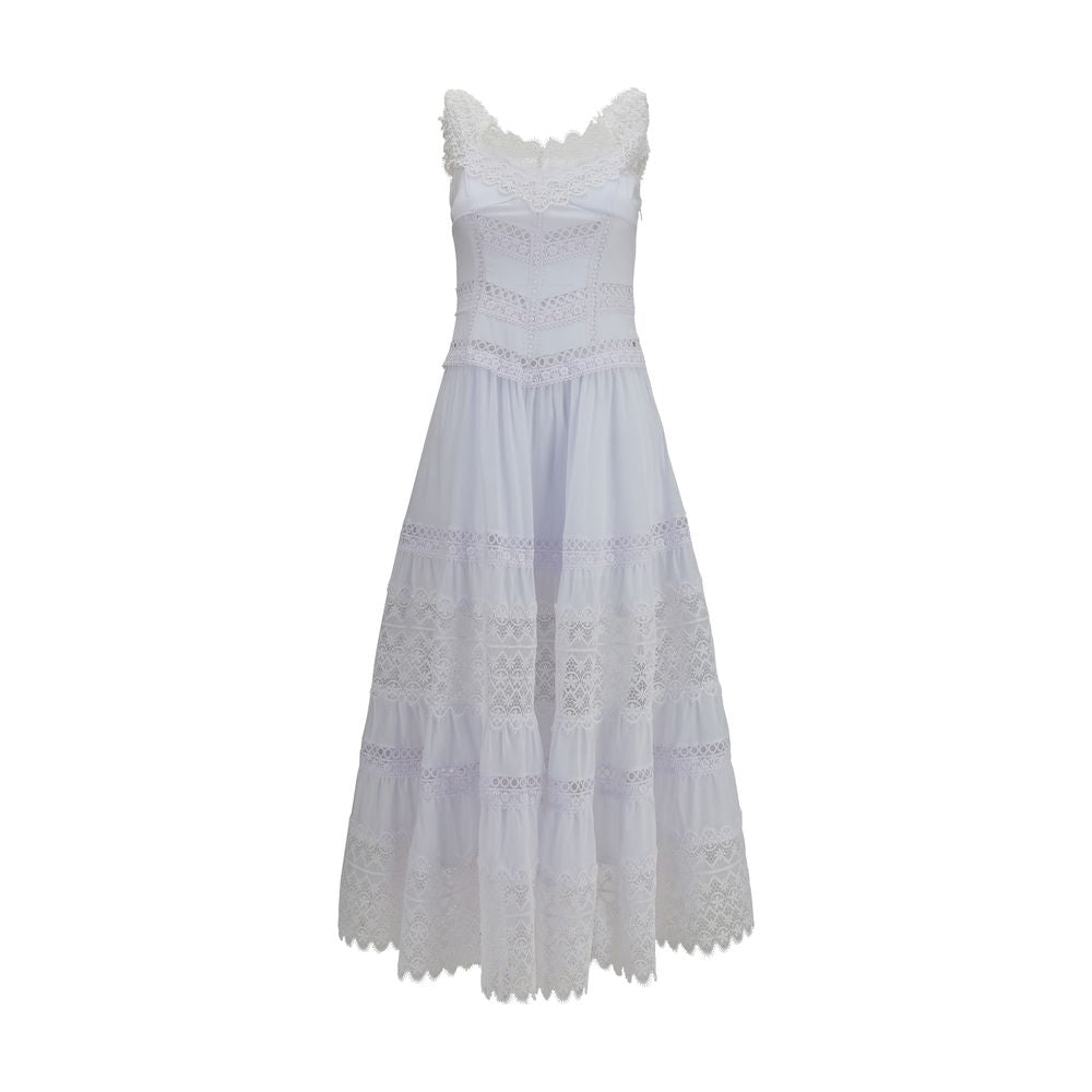 Charo Ruiz White Cotton Casual Dress