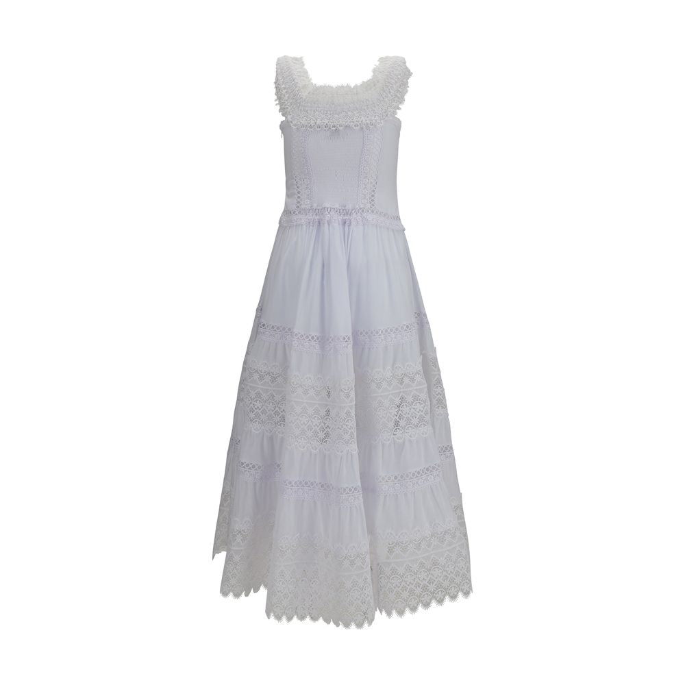 Charo Ruiz White Cotton Casual Dress