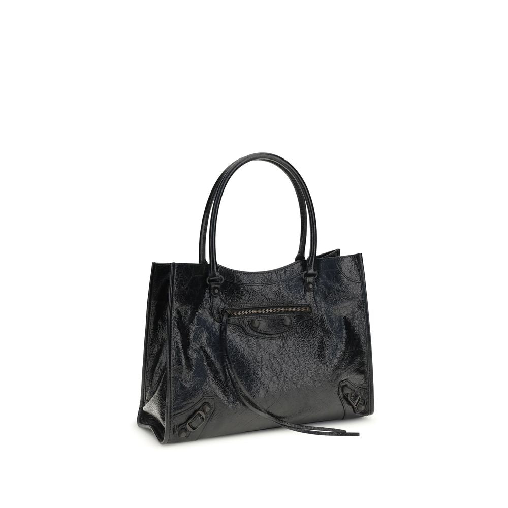 Balenciaga Black Lamb Ovis Aries Aries Shoulder Bag