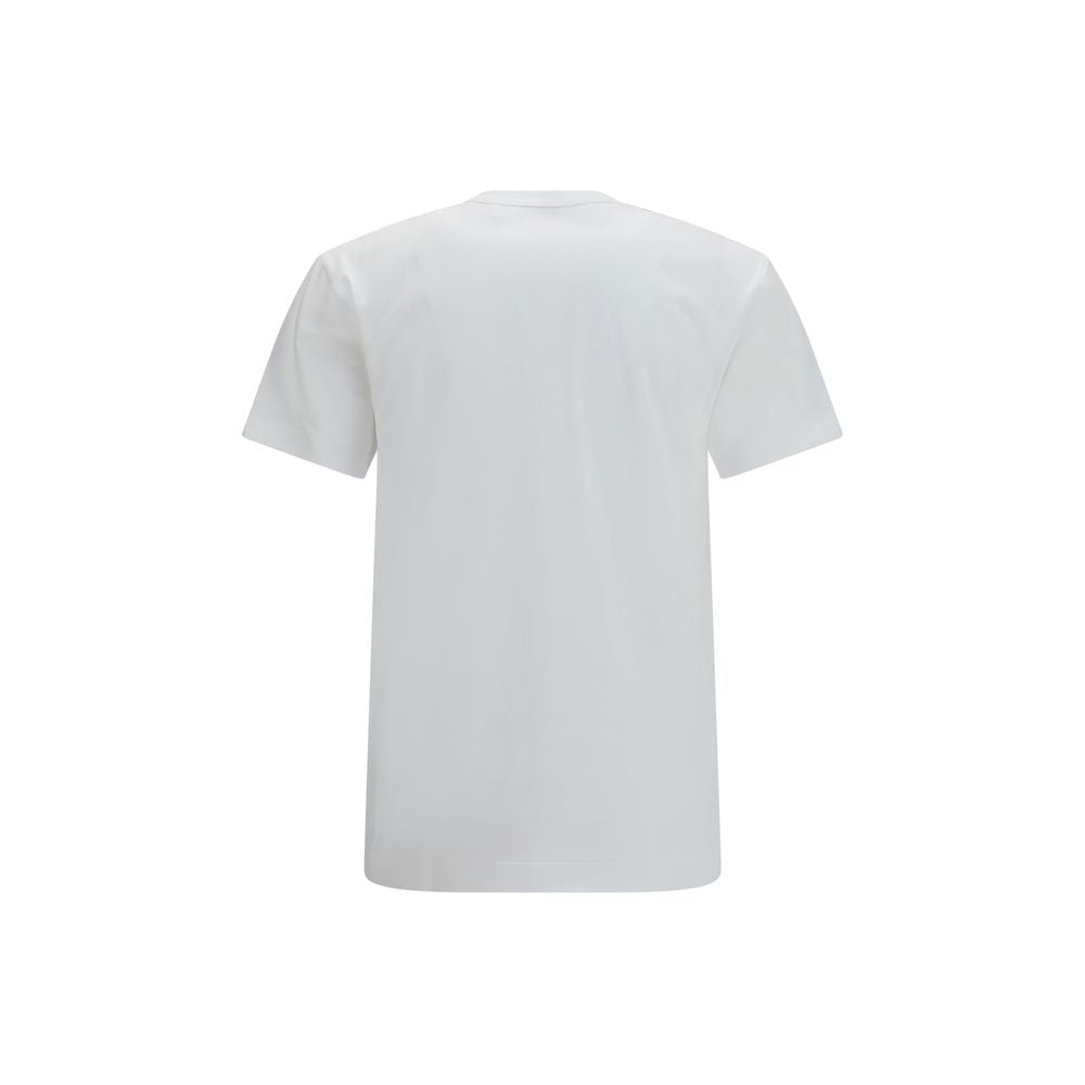 Comme Des Garçons Play White Cotton T-Shirt