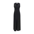 Ami Paris Black Viscose Casual Dress