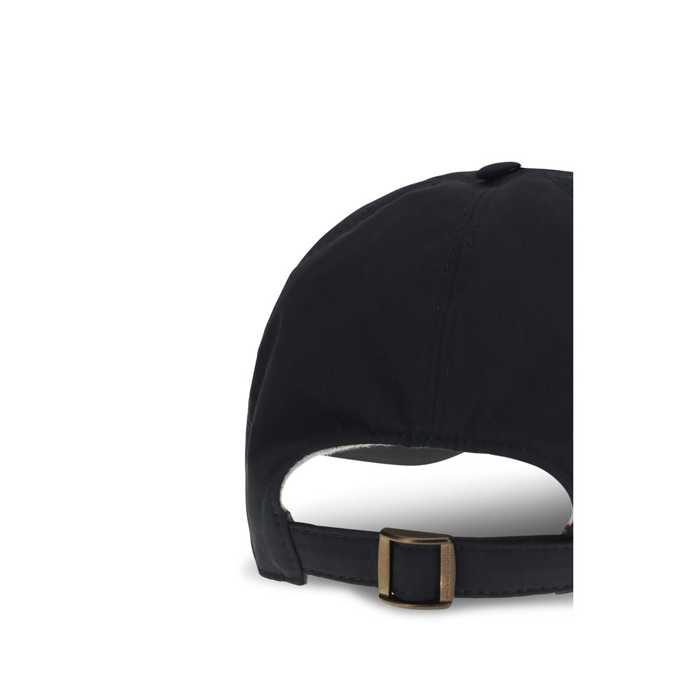 Brunello Cucinelli Blue Cotton Cap (Baseball Hat)