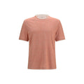 Brunello Cucinelli Orange Cotton T-Shirt