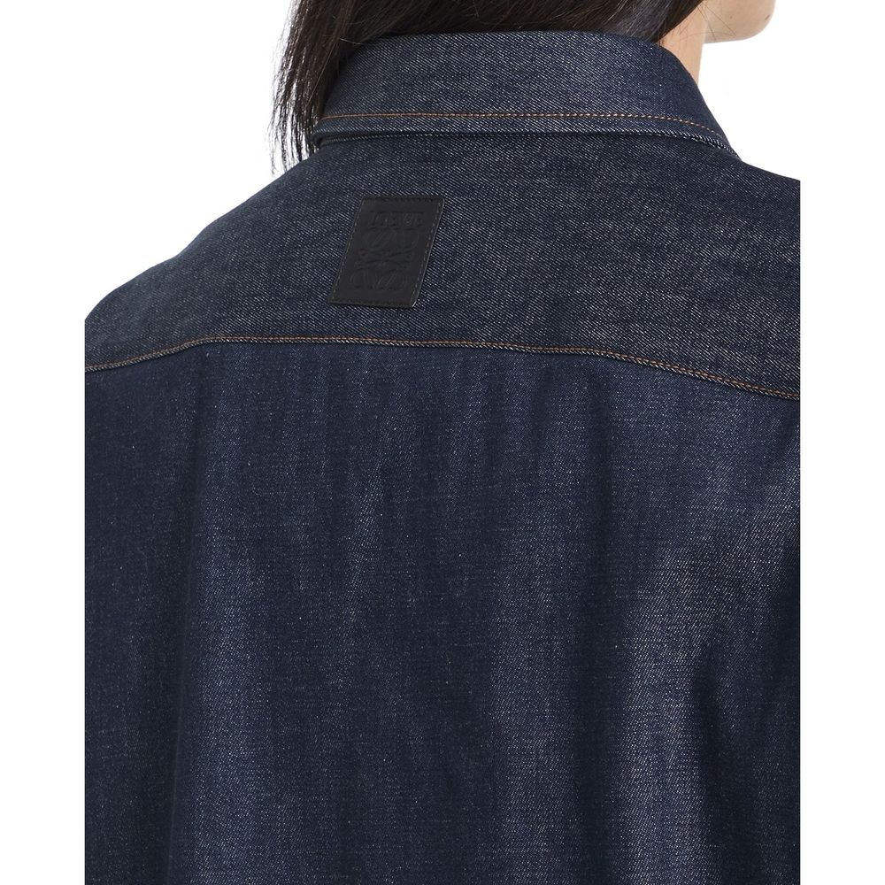 Loewe Blue Cotton Casual Dress