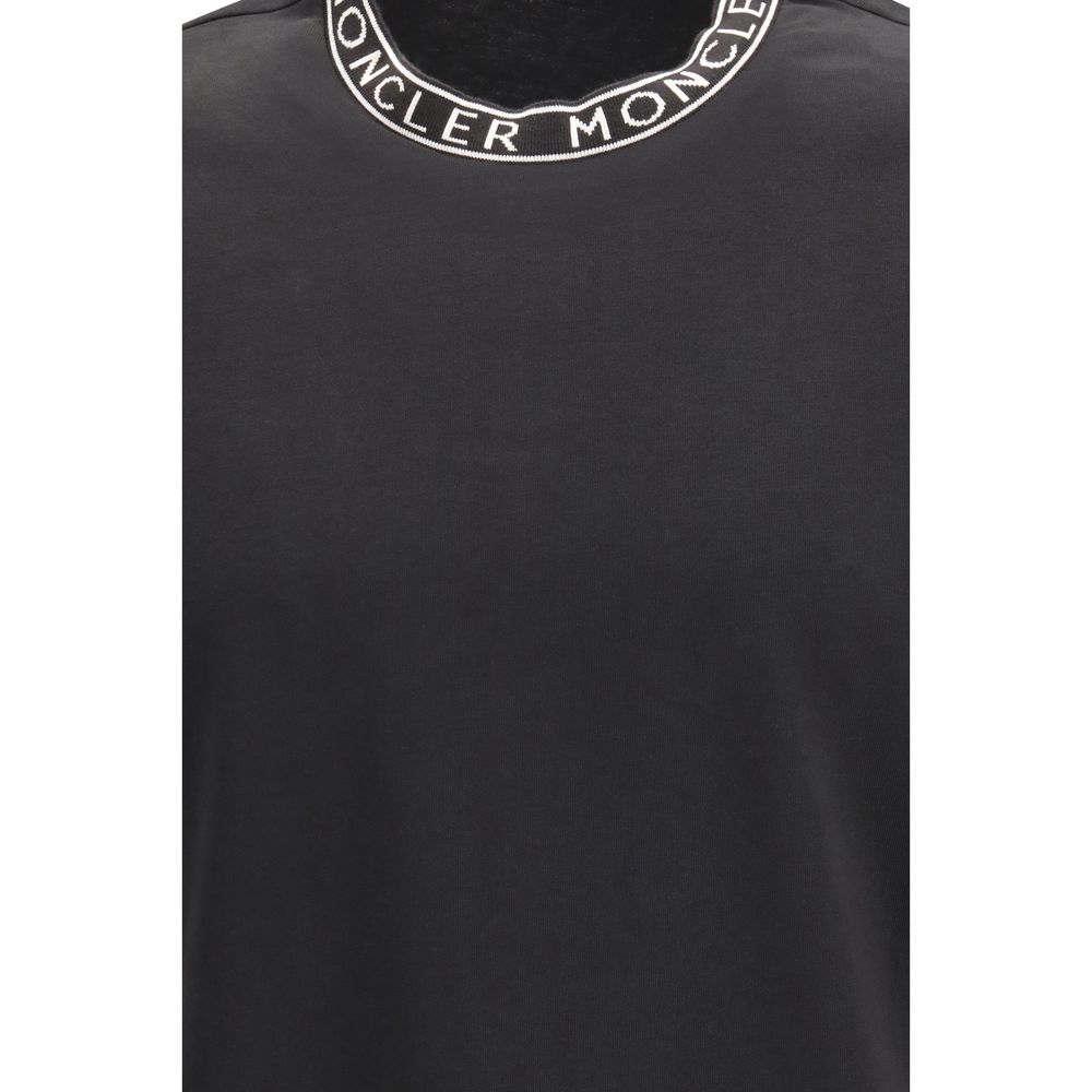Moncler Black Cotton T-Shirt