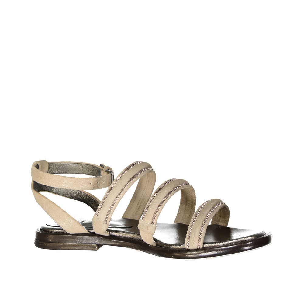 Brunello Cucinelli Beige Calfskin Sandals