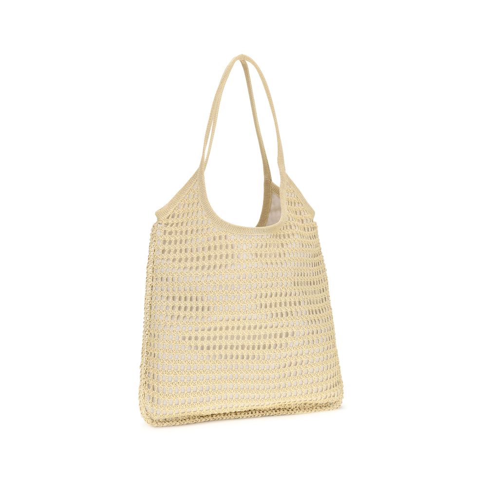 Miu Miu Beige Viscose Shoulder Bag
