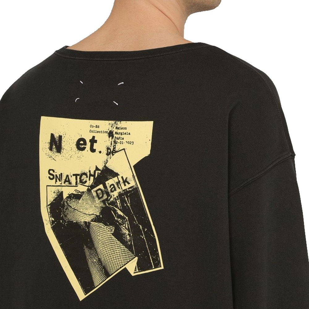 Maison Margiela Black Cotton Sweatshirt