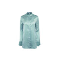 Loewe Blue Silk Pattern Shirt