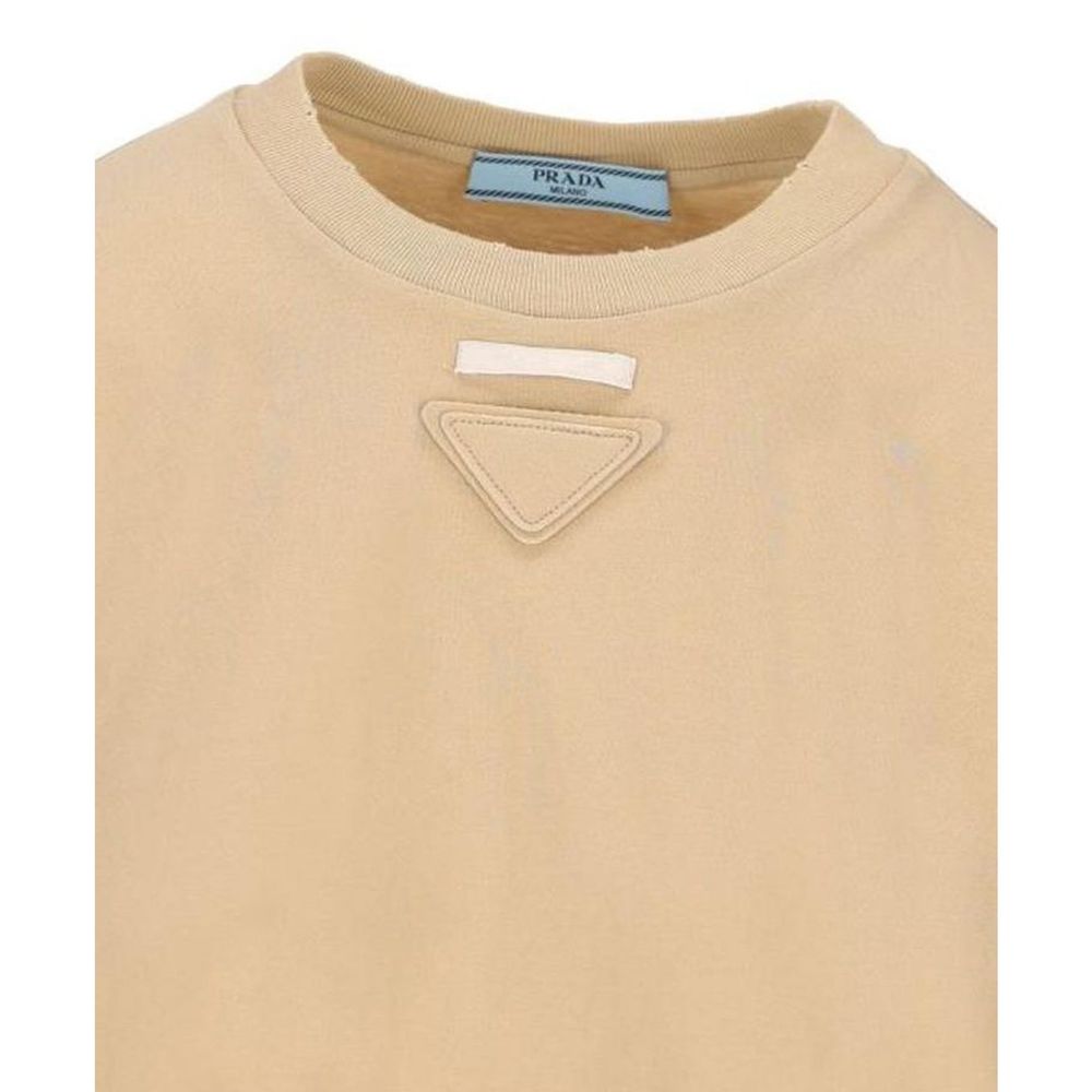 Prada Beige Cotton T-Shirt