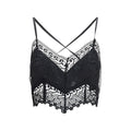 Charo Ruiz Black Cotton Sleeveles T-Shirt