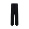 Salvatore Ferragamo Black Silk Casual Pants