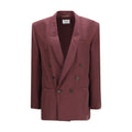 Saint Laurent Purple Silk Blazer