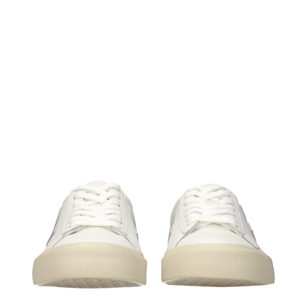 Veja White Leather Low Top Sneakers