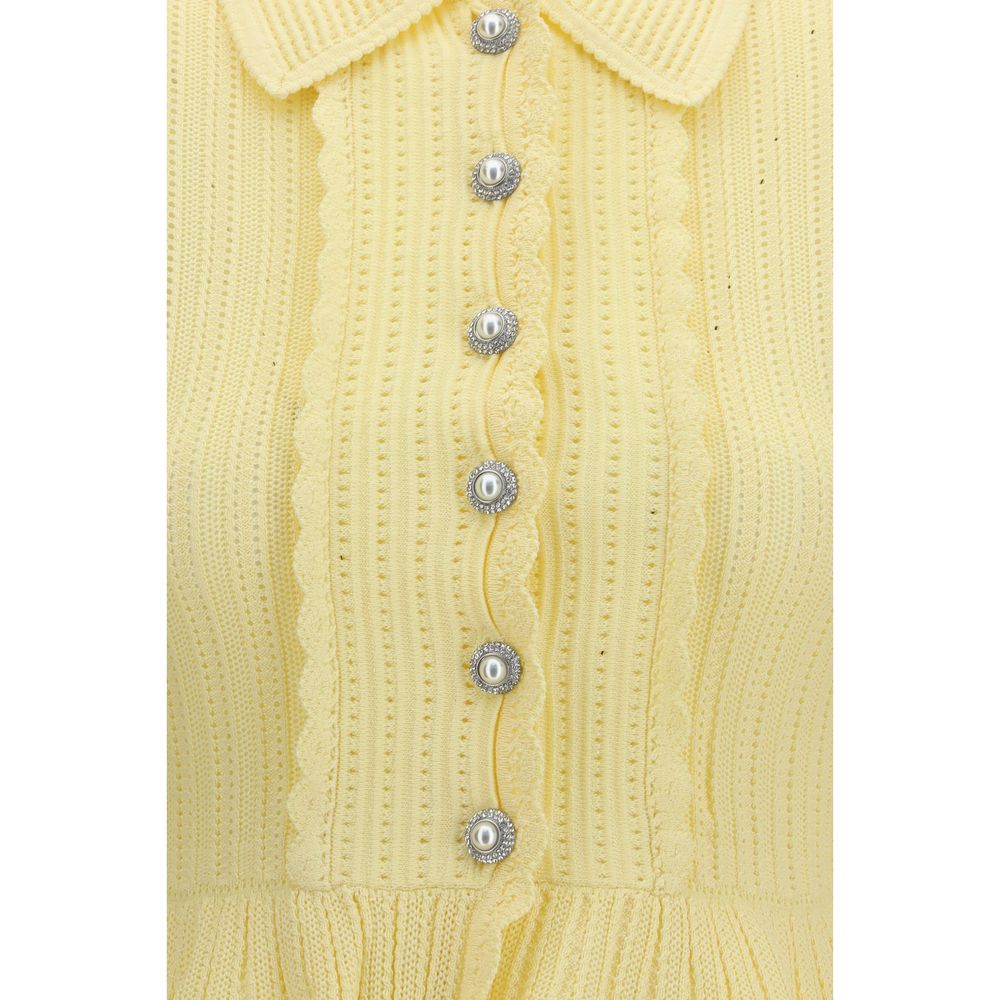 Self-Portrait Bicolor Viscose Cardigan