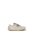 Miu Miu Beige Cotton Platform Sneakers
