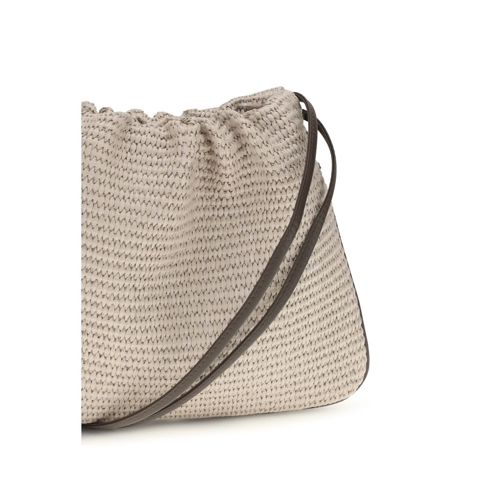 Brunello Cucinelli Beige Cotton Handbag