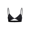 Marine Serre Black Polyamide Bra