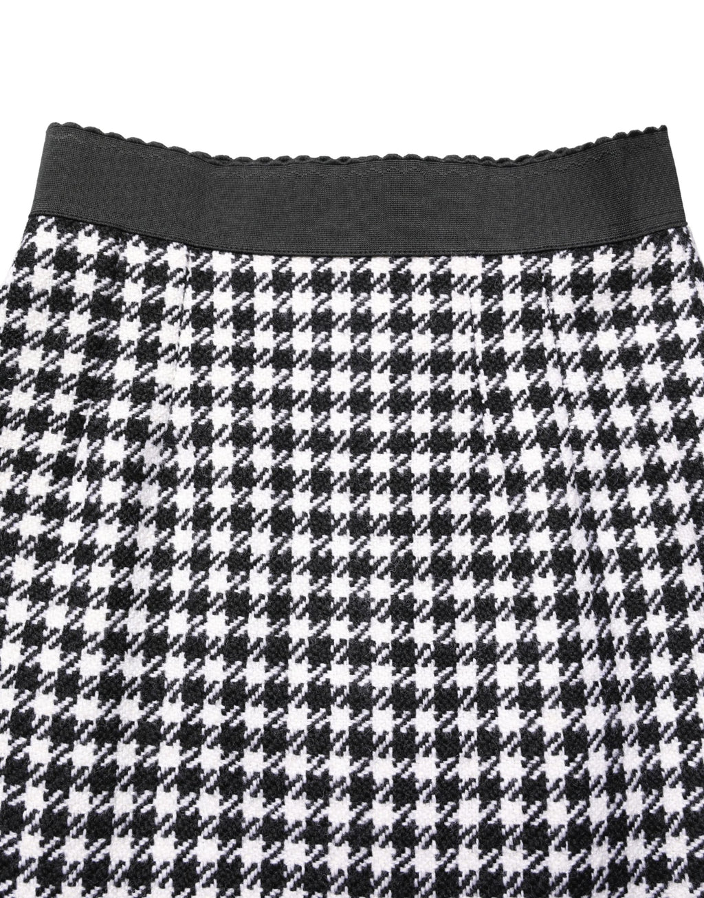 Dolce & Gabbana Black White Houndstooth HighWaist Mini Skirt