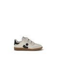 Isabel Marant Beige Calf Leather Bos Taurus Low Top Sneakers