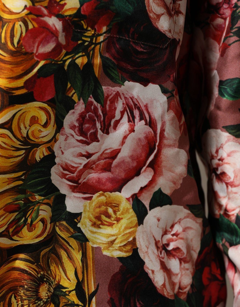 Dolce & Gabbana Multicolor Floral Long Sleeves Button Down Shirt Top