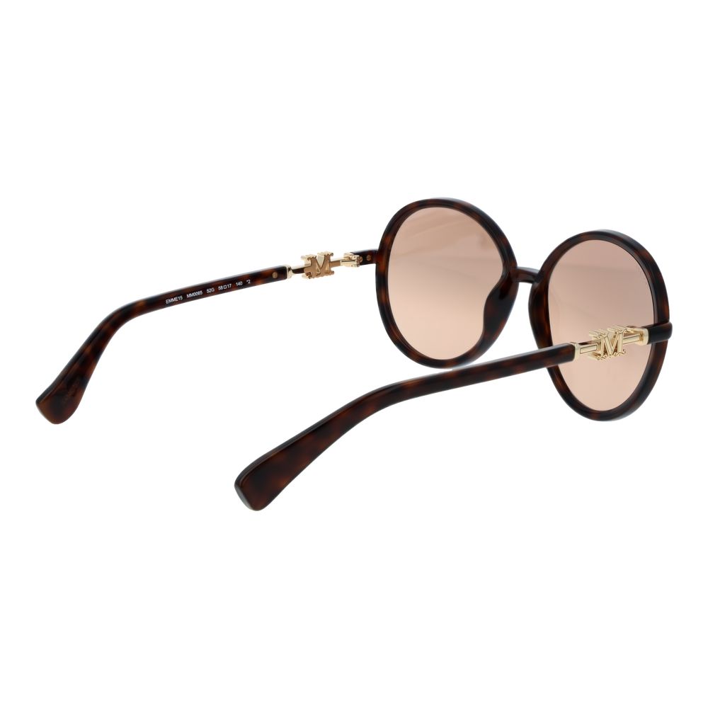Max Mara Brown Stainless Steel Sunglasses
