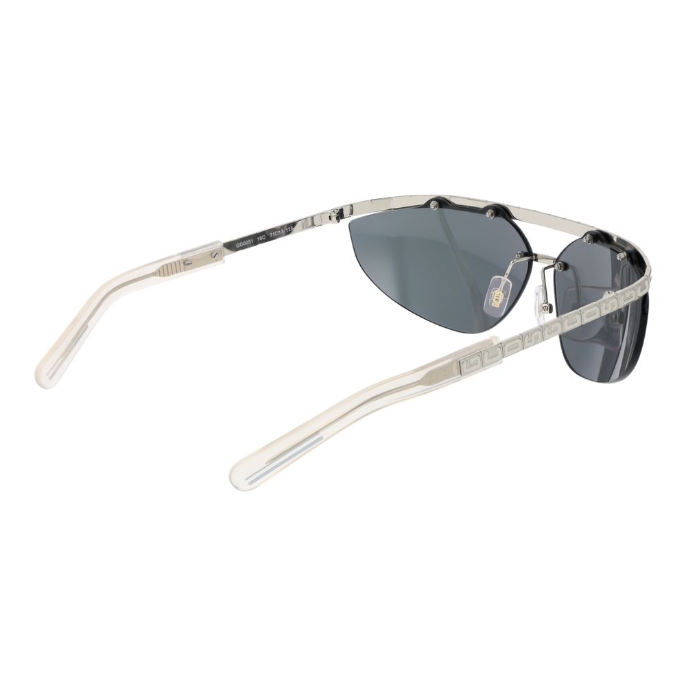 GCDS Silver Metal Sunglasses