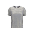Brunello Cucinelli Multicolor Linen T-Shirt