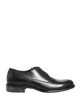 Dolce & Gabbana Black Calfskin Leather Derby Men Dress Shoes